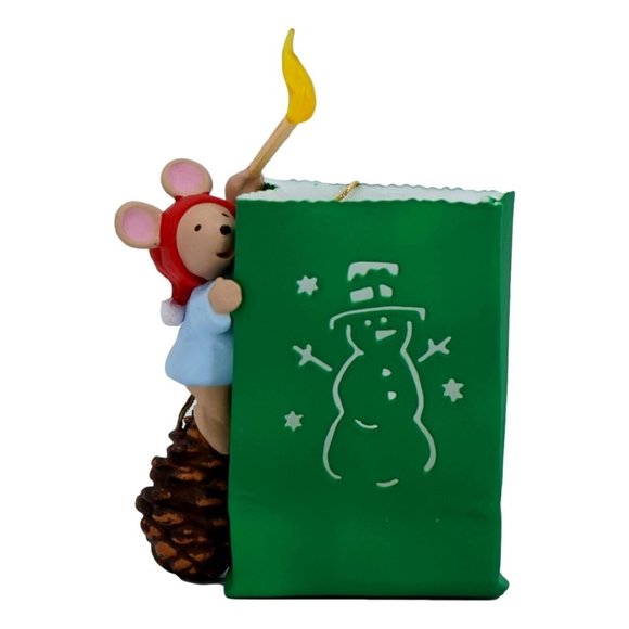 Hallmark 1997 Christmas Ornament Chris Mouse Luminaria Magic Series New - Picture 6 of 8
